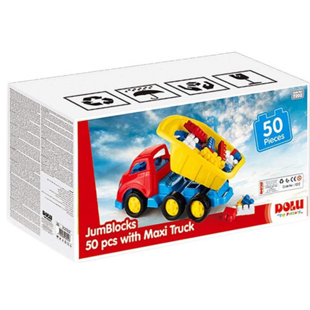 Dolu Oyuncak Maxi Kamyon Bloklu 50 Parça 7202 Fiyatı ve Özellikleri