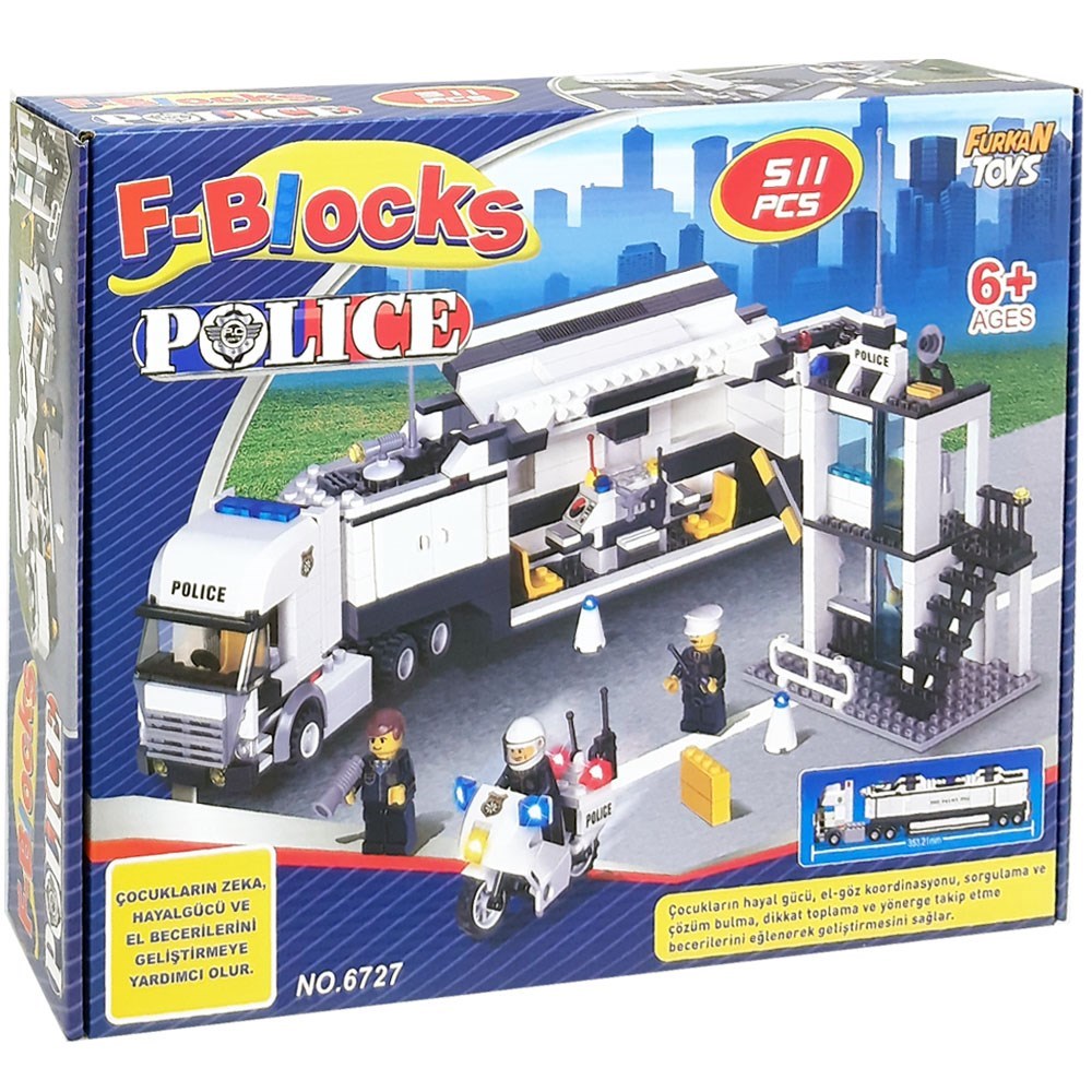 Furkan Oyuncak F Blocks Polis Seri 511 Parça 6+ Fiyatı ve Özellikleri