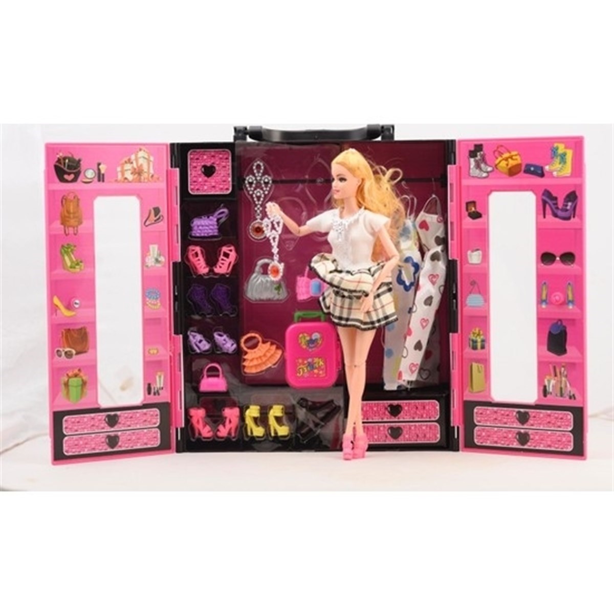 Kayyum Oyuncak Beauty Fashion Star Barbie Elbise Gardrobum Bebekli Model  Fiyatı ve Özellikleri