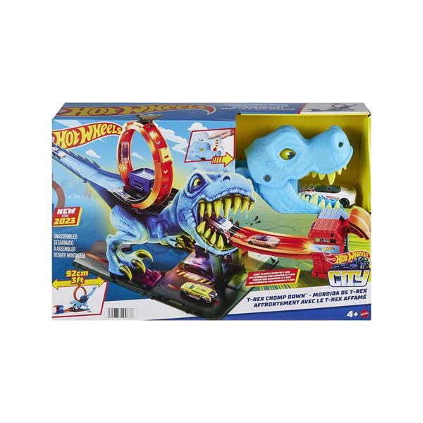 Hot Wheels City T-Rex Loop Ve Akrobasi Oyun Seti, 1 Oyuncak