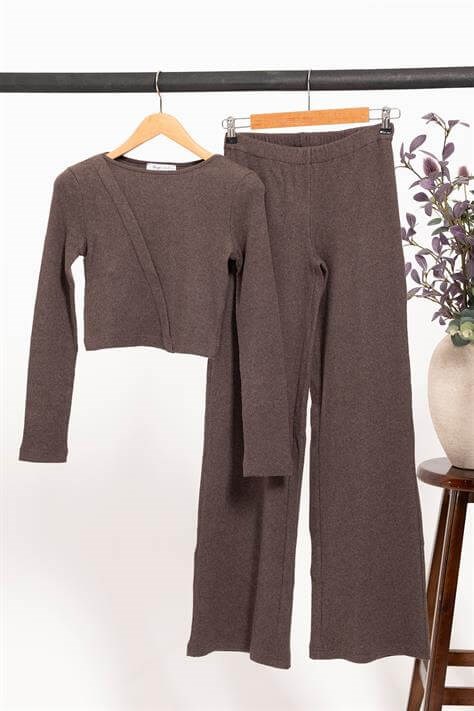 For You Moda Büyük Beden Ottoman Kumaş Uzun Alt Üst Takım – Kahverengi | Şık Ottoman Kumaş For You Moda Büyük Beden Ottoman Kumaş Uzun Alt Üst Takım – Kahverengi | Şık Ottoman Kumaş