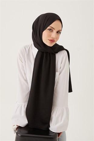 Krınkil İpeği Şal Siyah