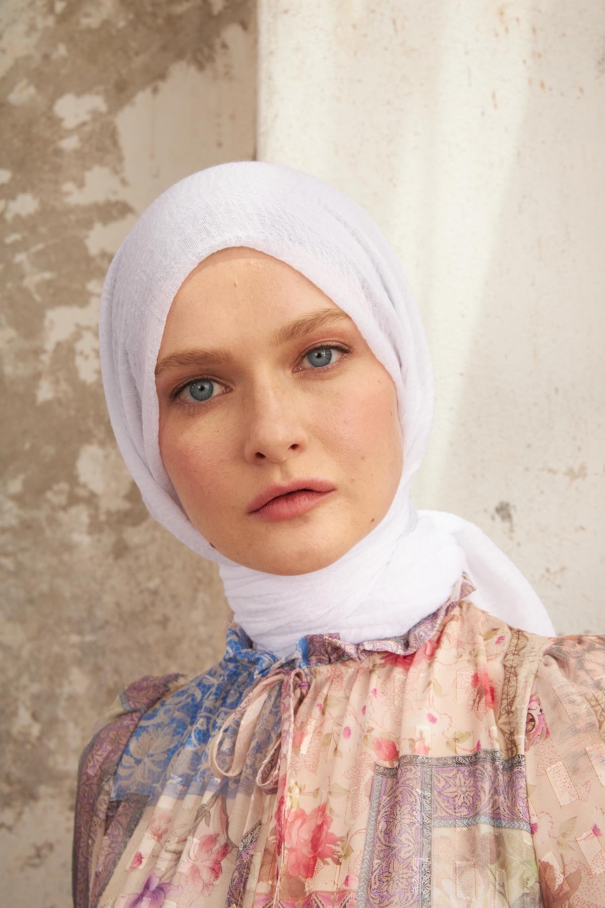 BÜRÜMCÜK ŞAL - BEYAZ