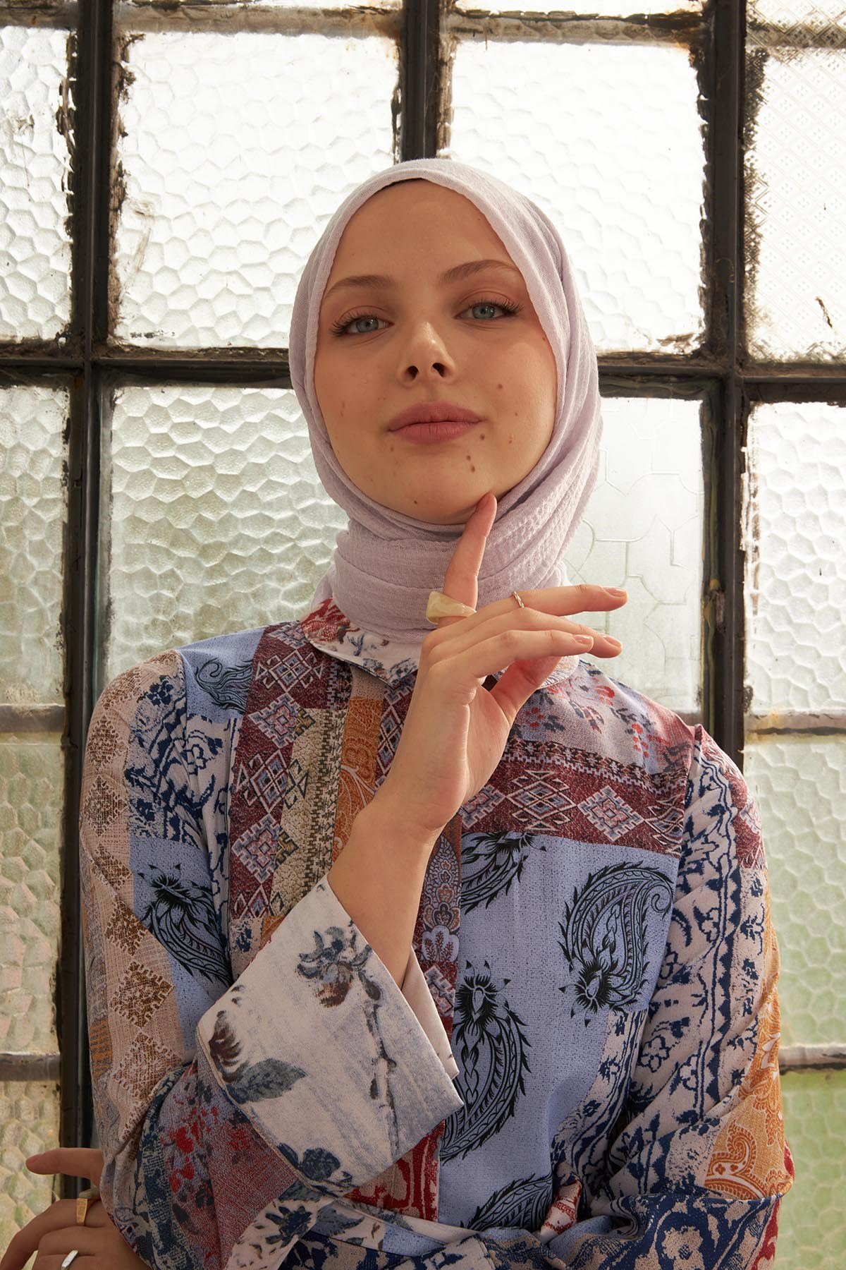 BÜRÜMCÜK ŞAL - GÜMÜŞ GRİ