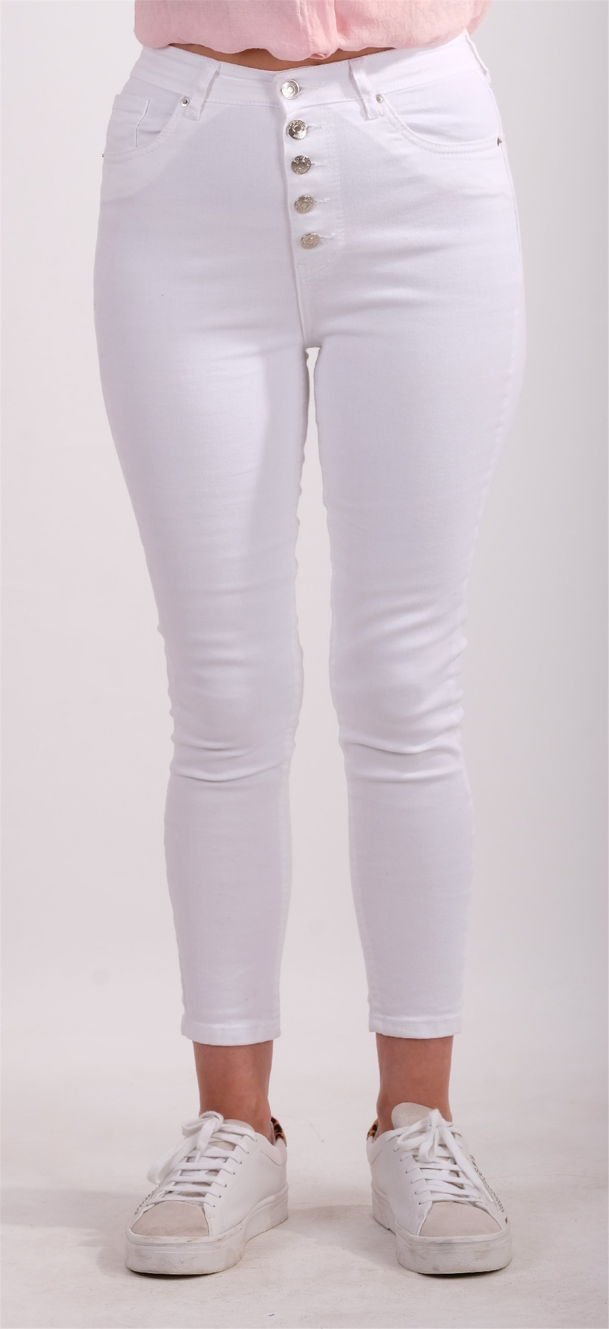 Beyaz Skinny Jean