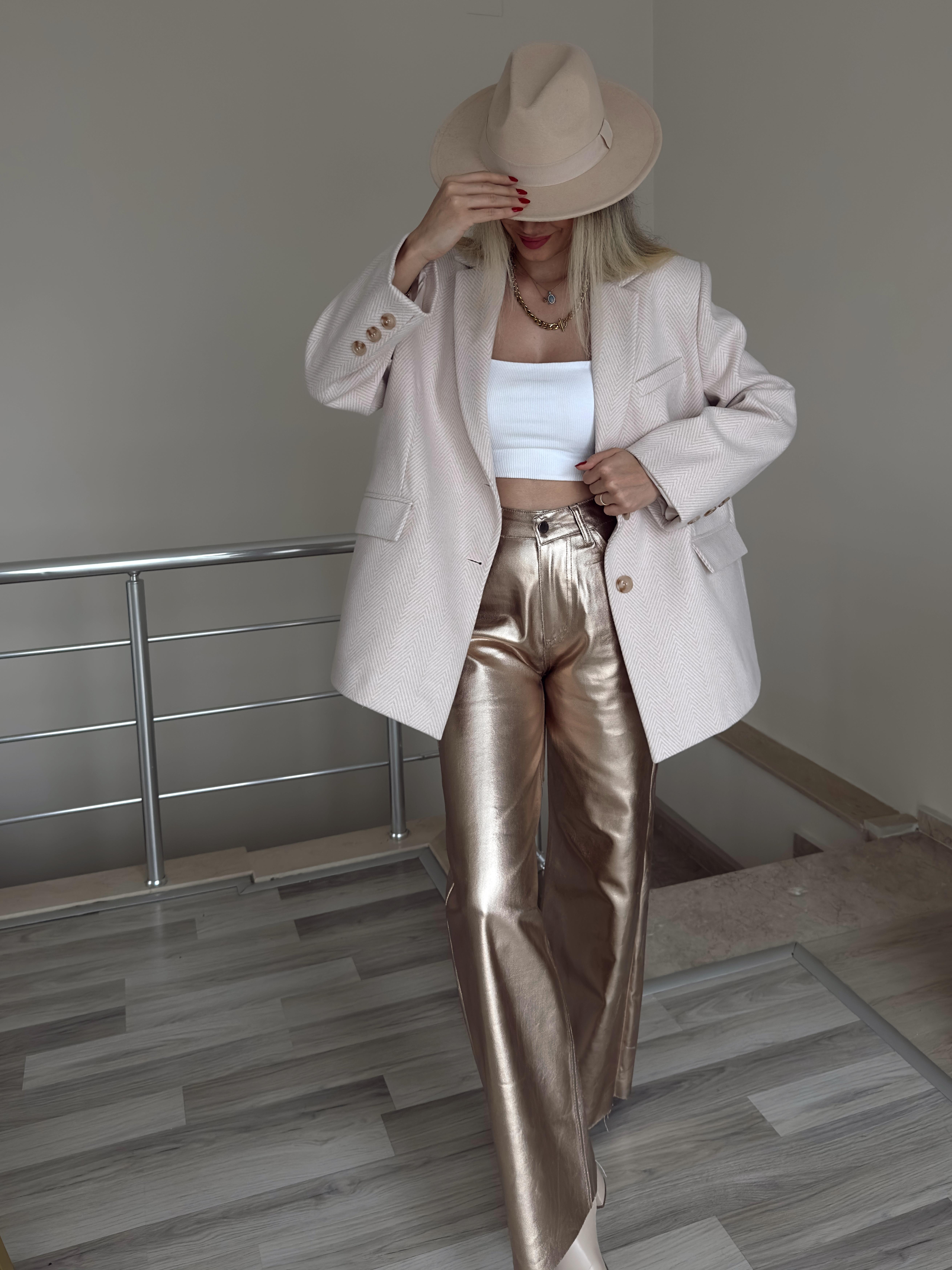 Parlak Palazzo pantolon 