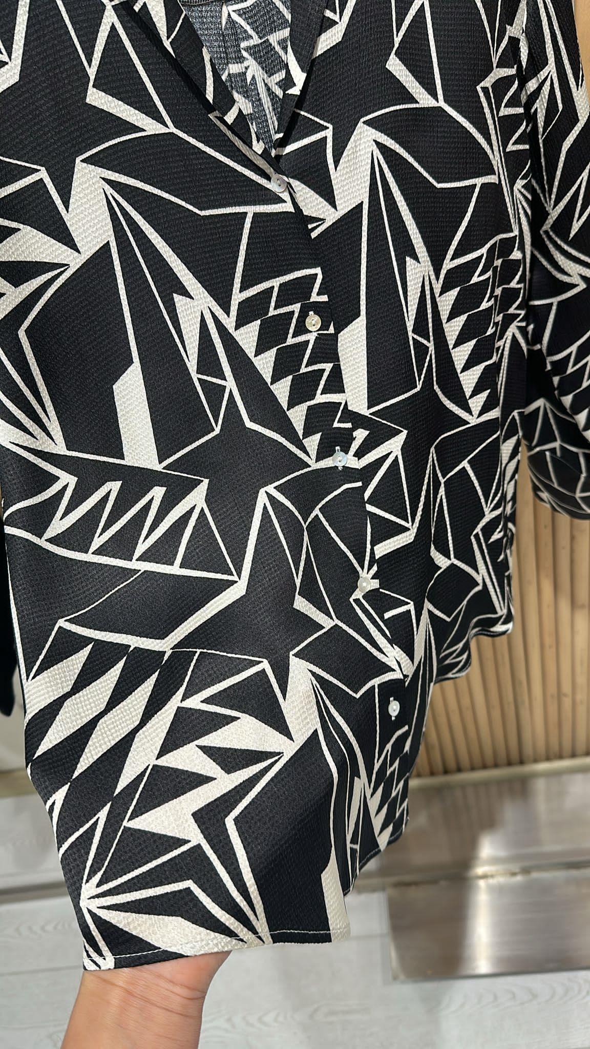 Bürümcük Kabartma Desenli Gömlek