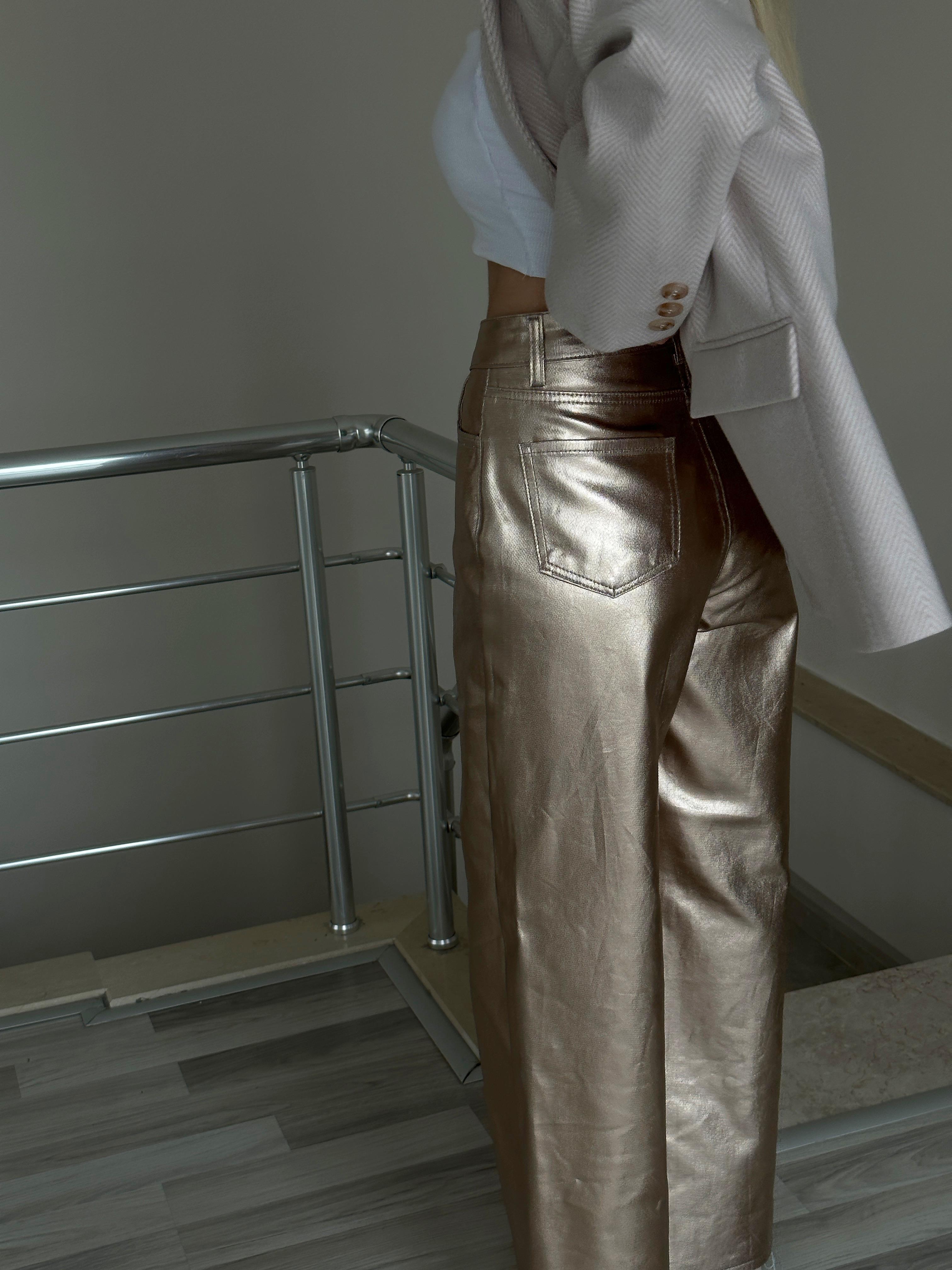 Parlak Palazzo pantolon 