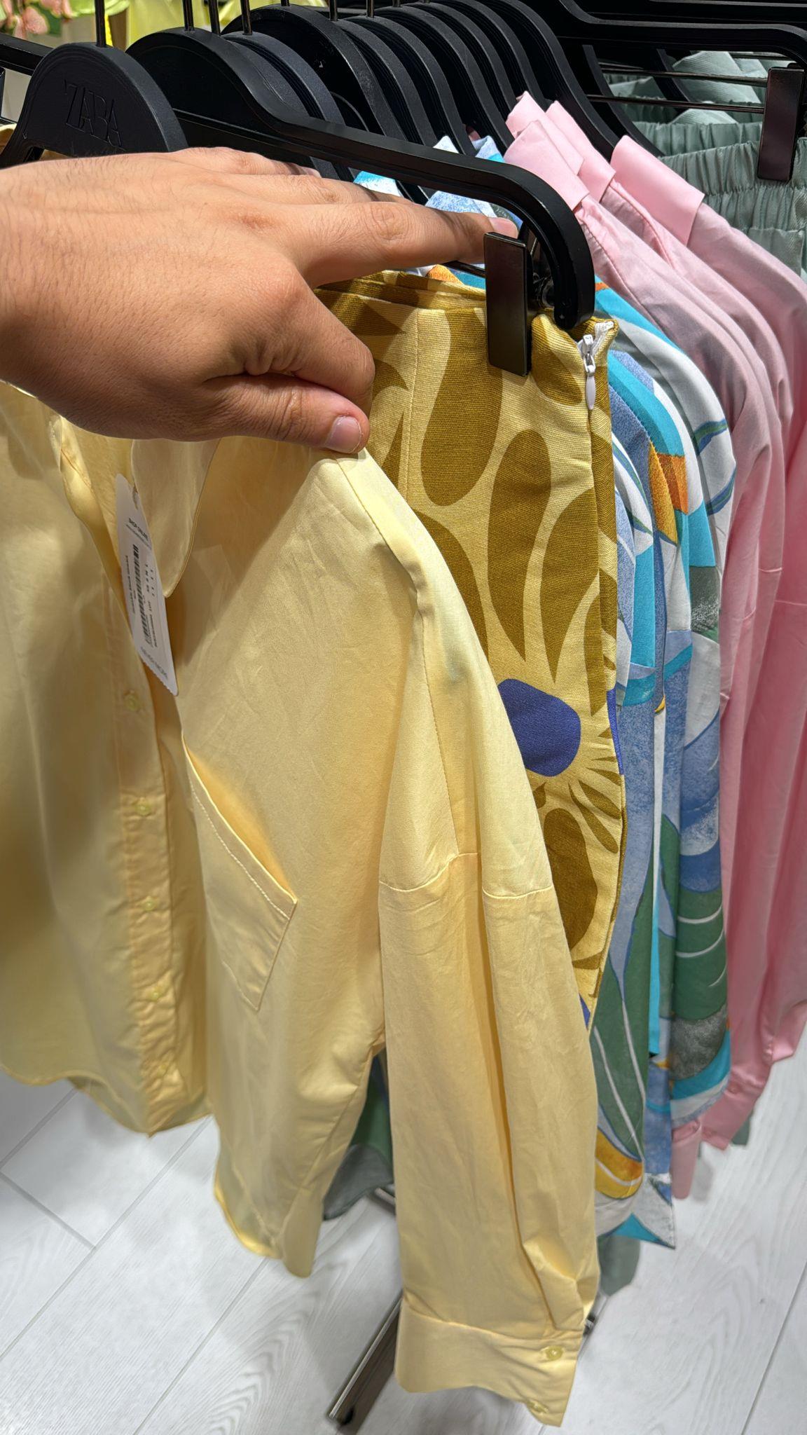 Sarı Desenli Şort Etek