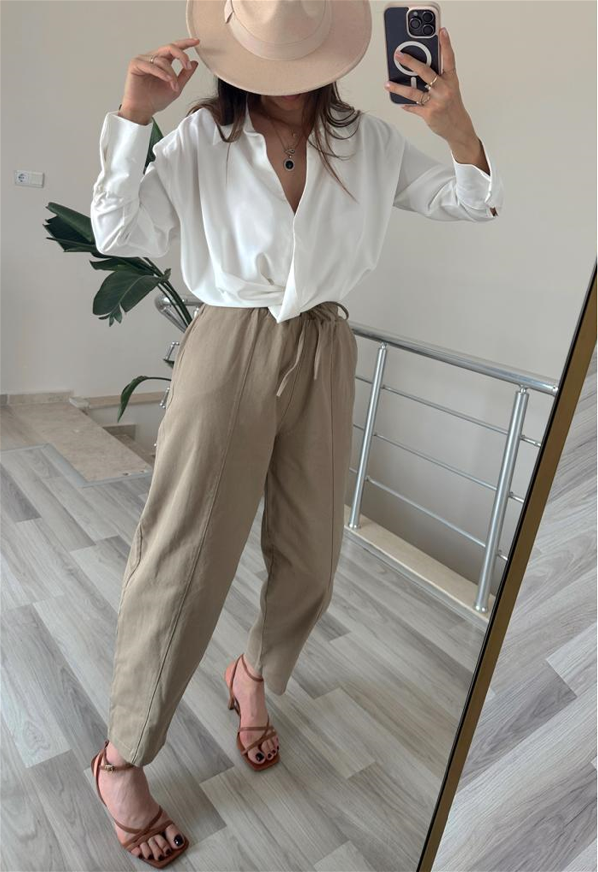 Vizon Gabardin Pantolon 