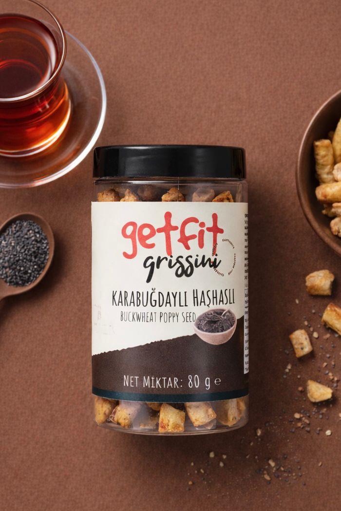Glutensiz Karabuğdaylı Haşhaşlı Grissini 80 g