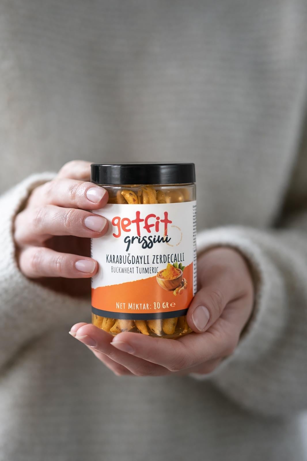 Glutensiz Karabuğdaylı Zerdeçallı Grissini 80 g