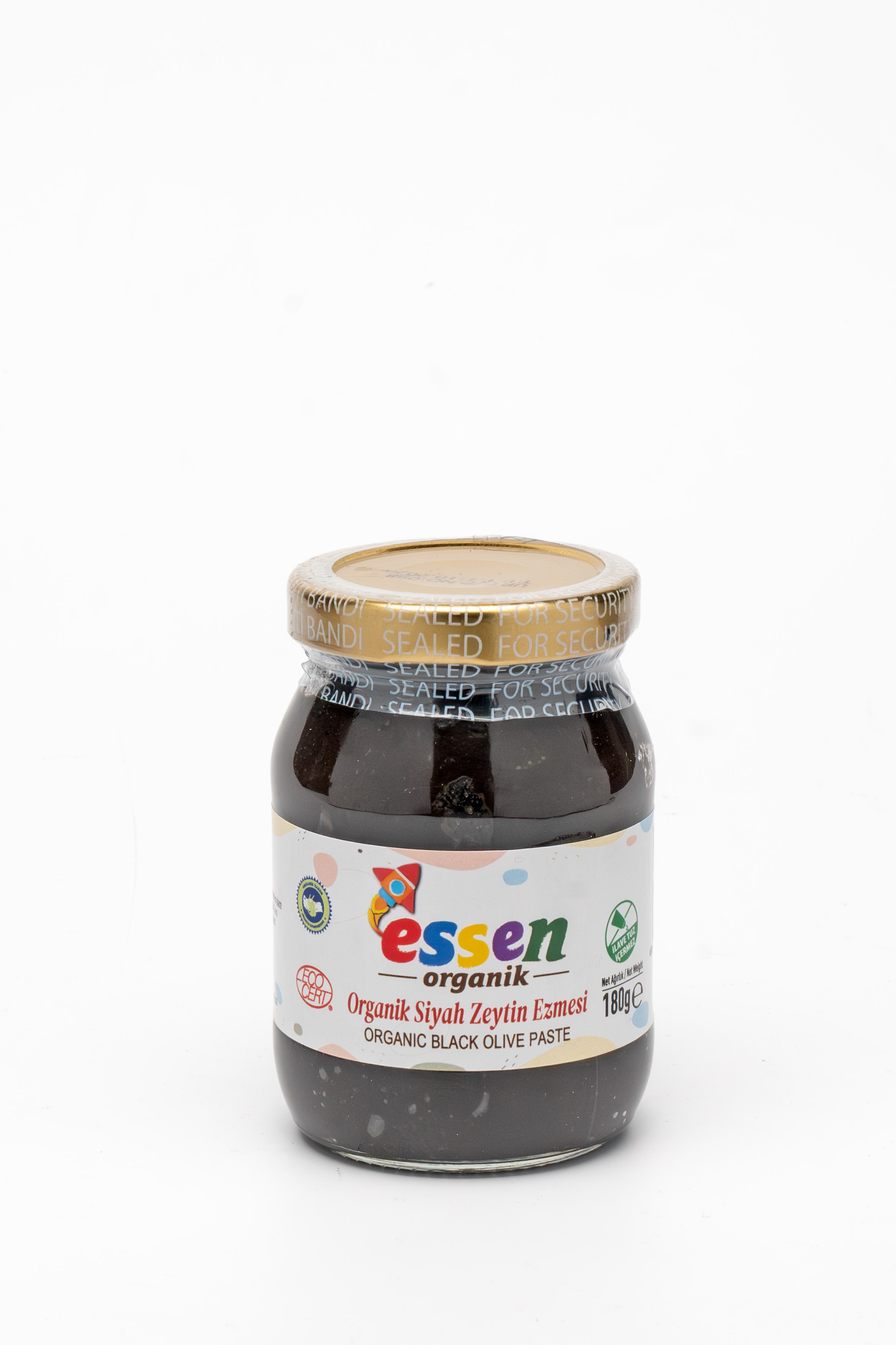 Organik Siyah Zeytin Ezmesi (İlave Tuzsuz) 180 g