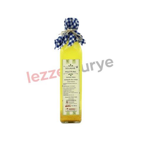 Divane Mutfak Doğal Fermente Sandaloz Sakızlı Zerdeçallı Elma Sirkesi 500 Ml.