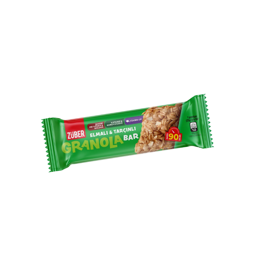 Elmalı - Tarçınlı Granola Bar 25 g