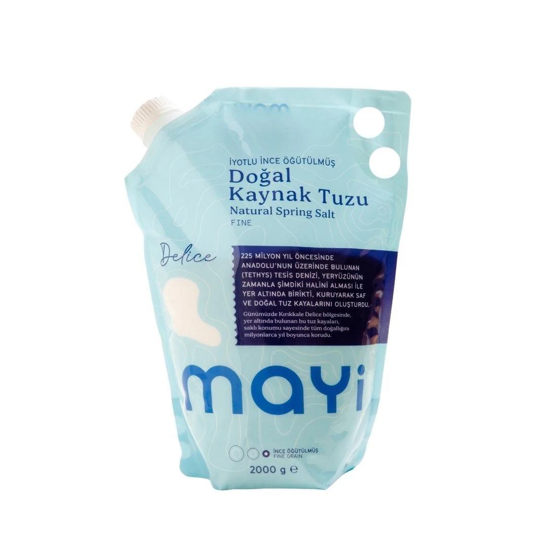 MAYİ ÖĞÜTÜLMÜŞ SOFRA TUZU 2 KG (İYOT İLAVELİ)