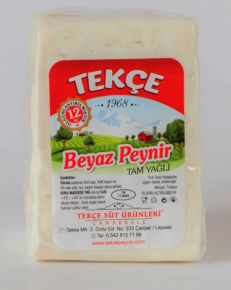 Olgunlaştırılmış Tam Yağlı Beyaz Paçal Peynir 1 kg