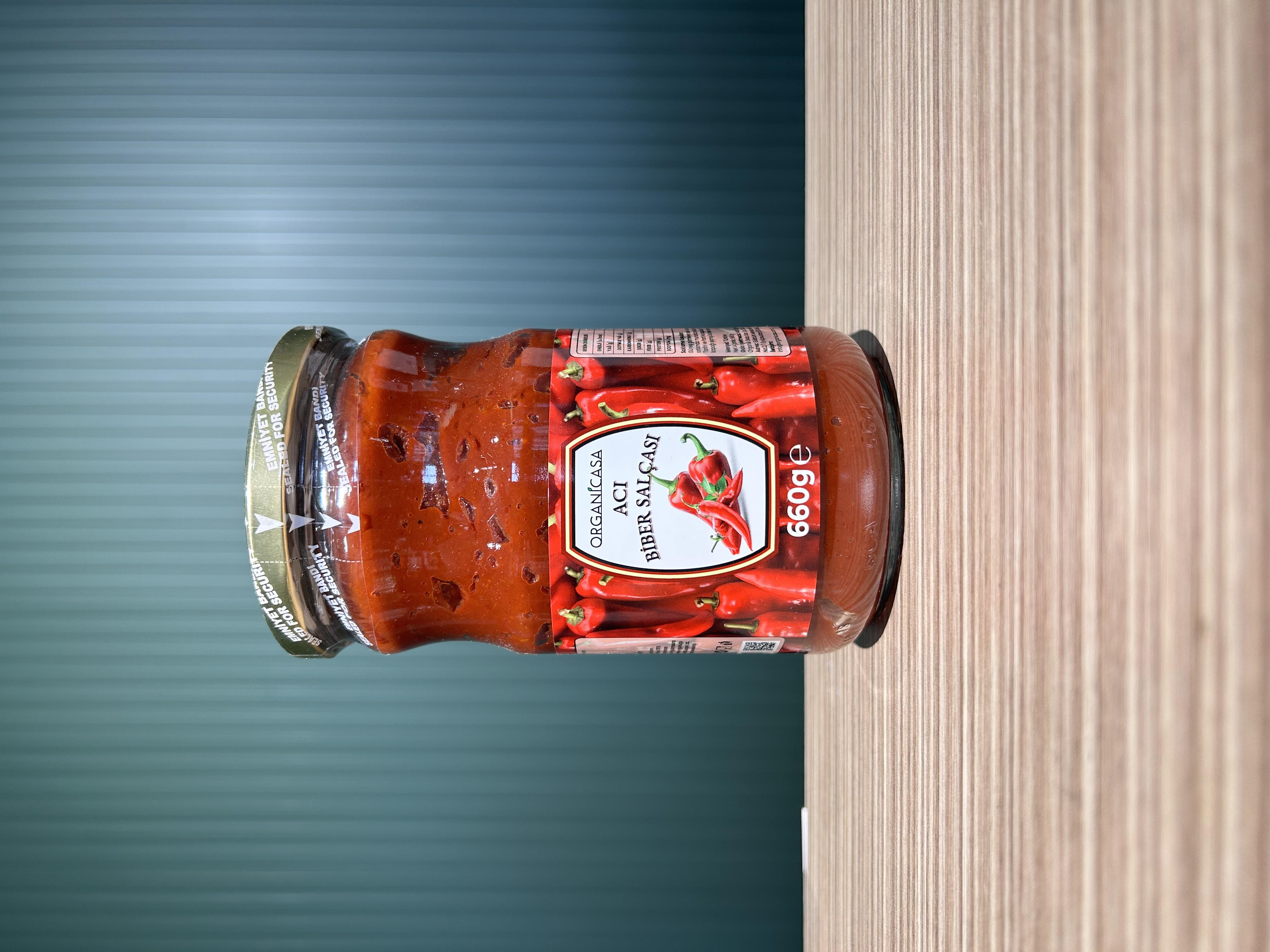 Organik Acı Biber Salçası 660 g