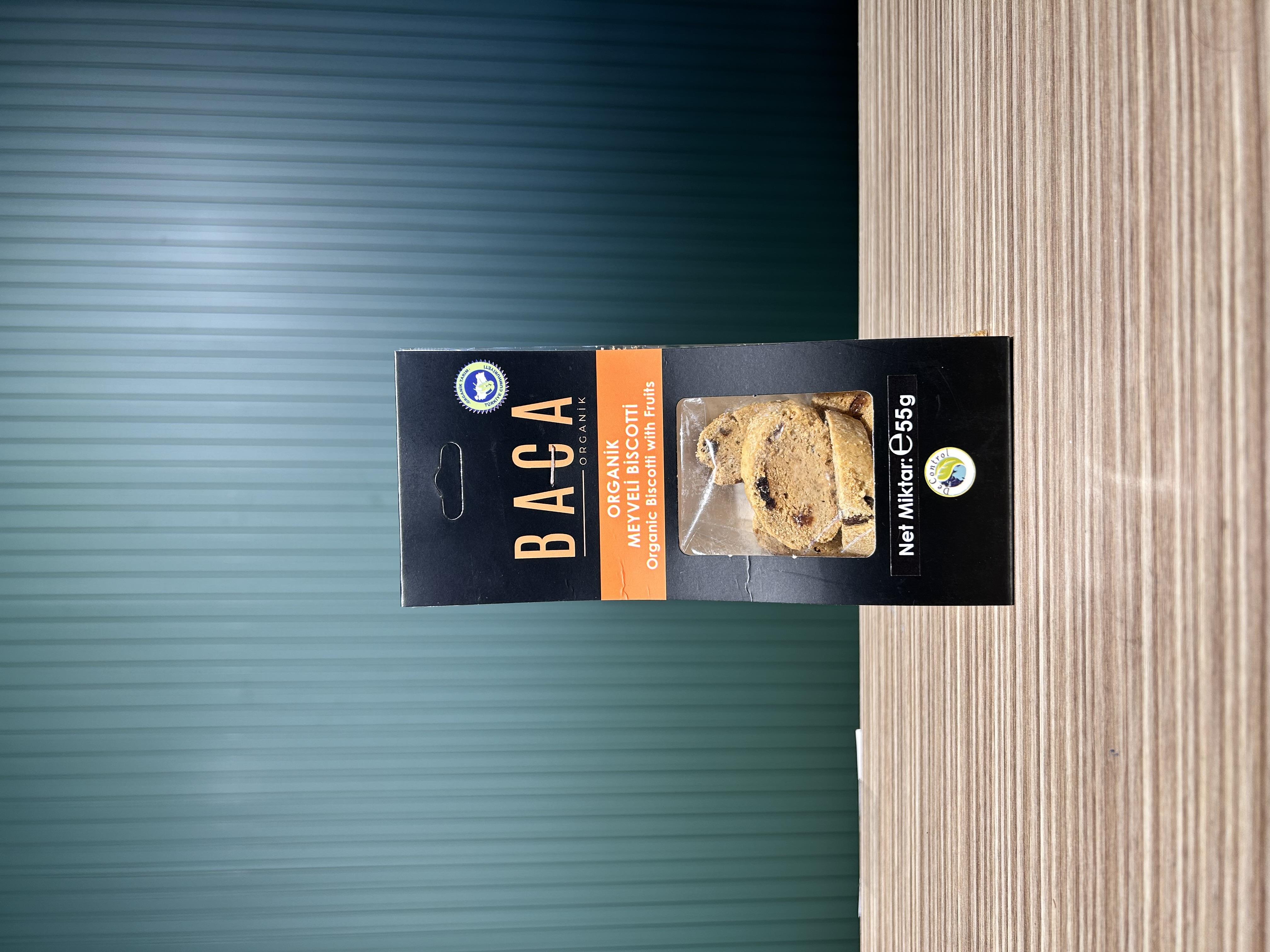 Organik Meyveli Biscotti 55 g