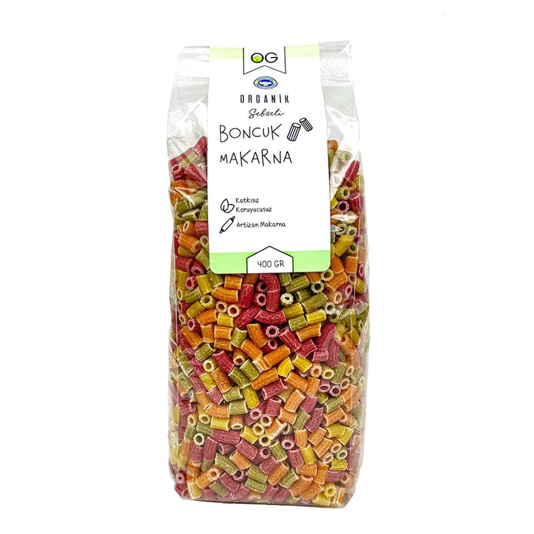 Organik Sebzeli Artizan Boncuk Makarna 400 g