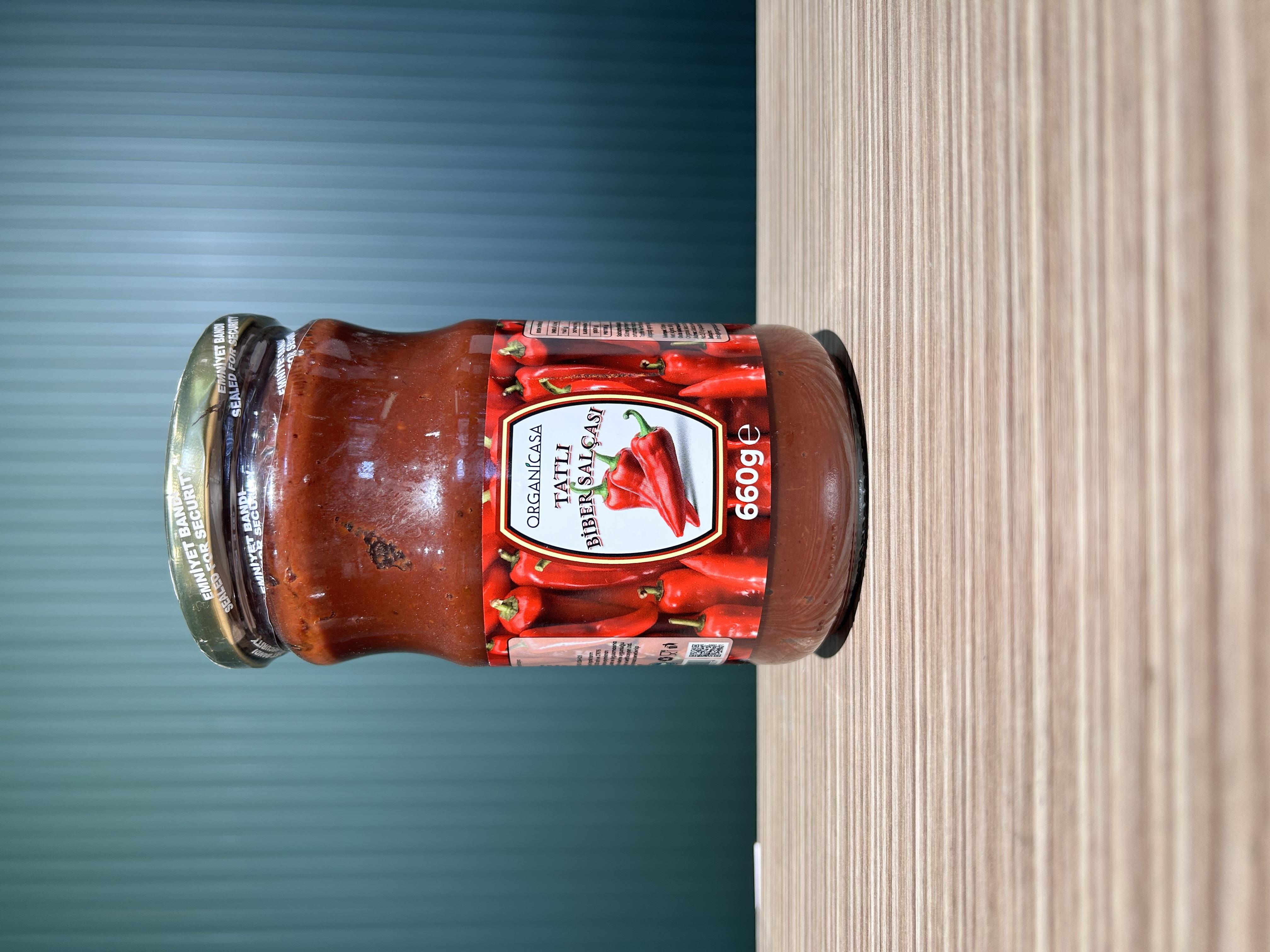 Organik Tatlı Biber Salçası 660 g