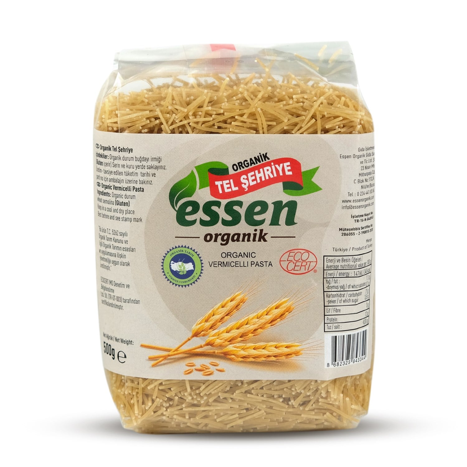 Organik Tel Şehriye 500 g