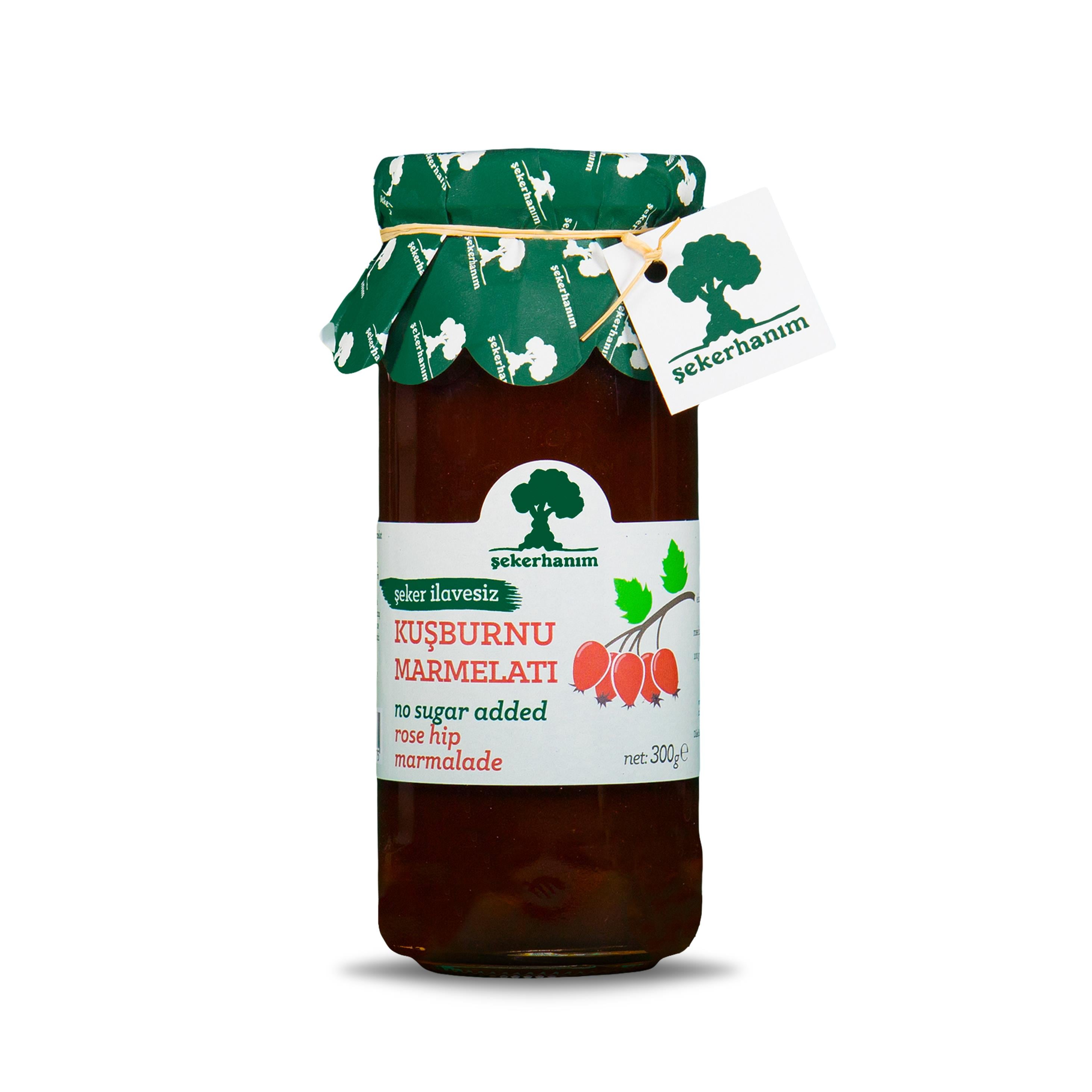 Şeker İlavesiz Kuşburnu Marmelatı 300 g