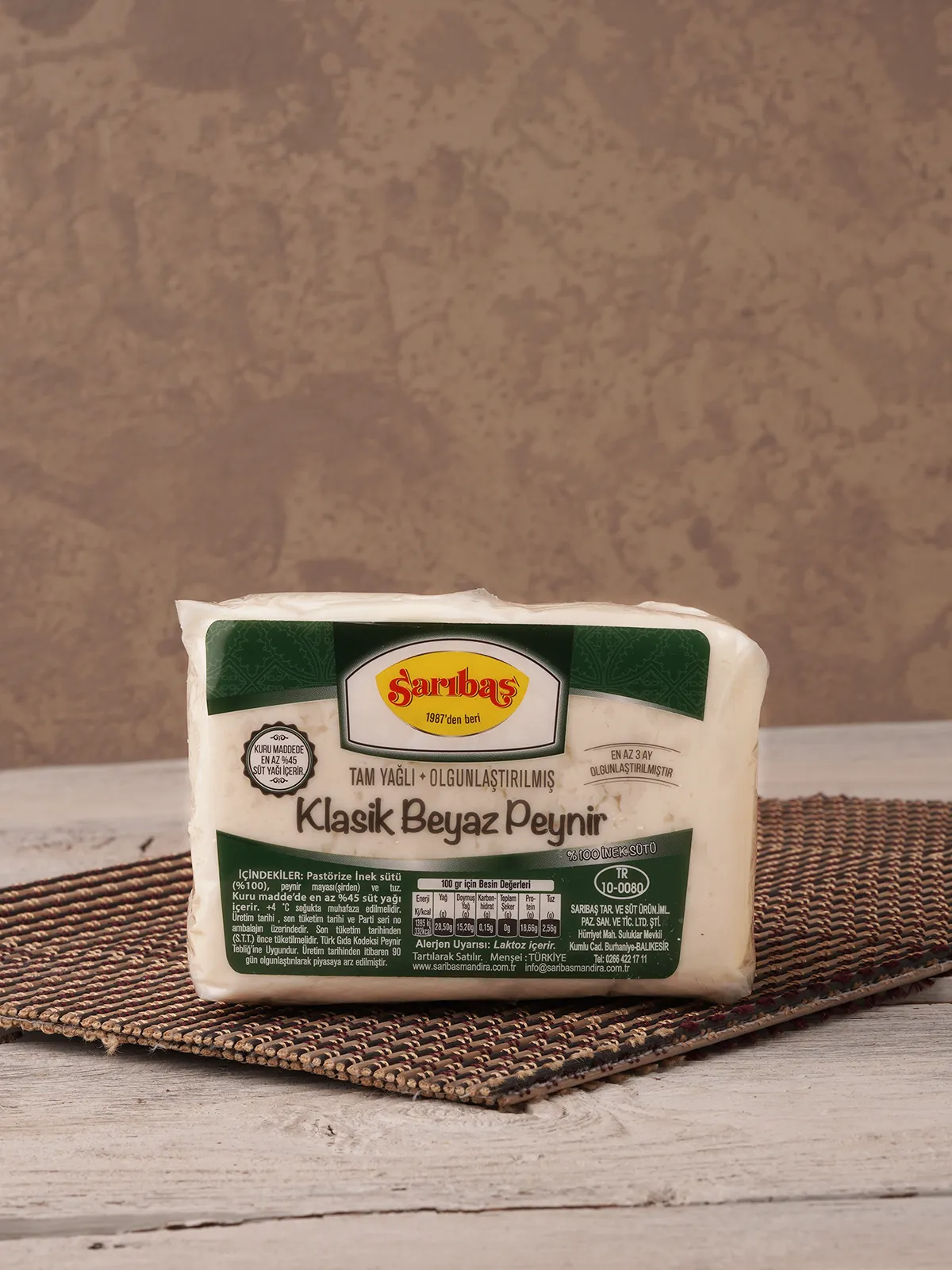 Tam Yağlı Olgunlaştırılmış Klasik Beyaz Peynir 1 kg