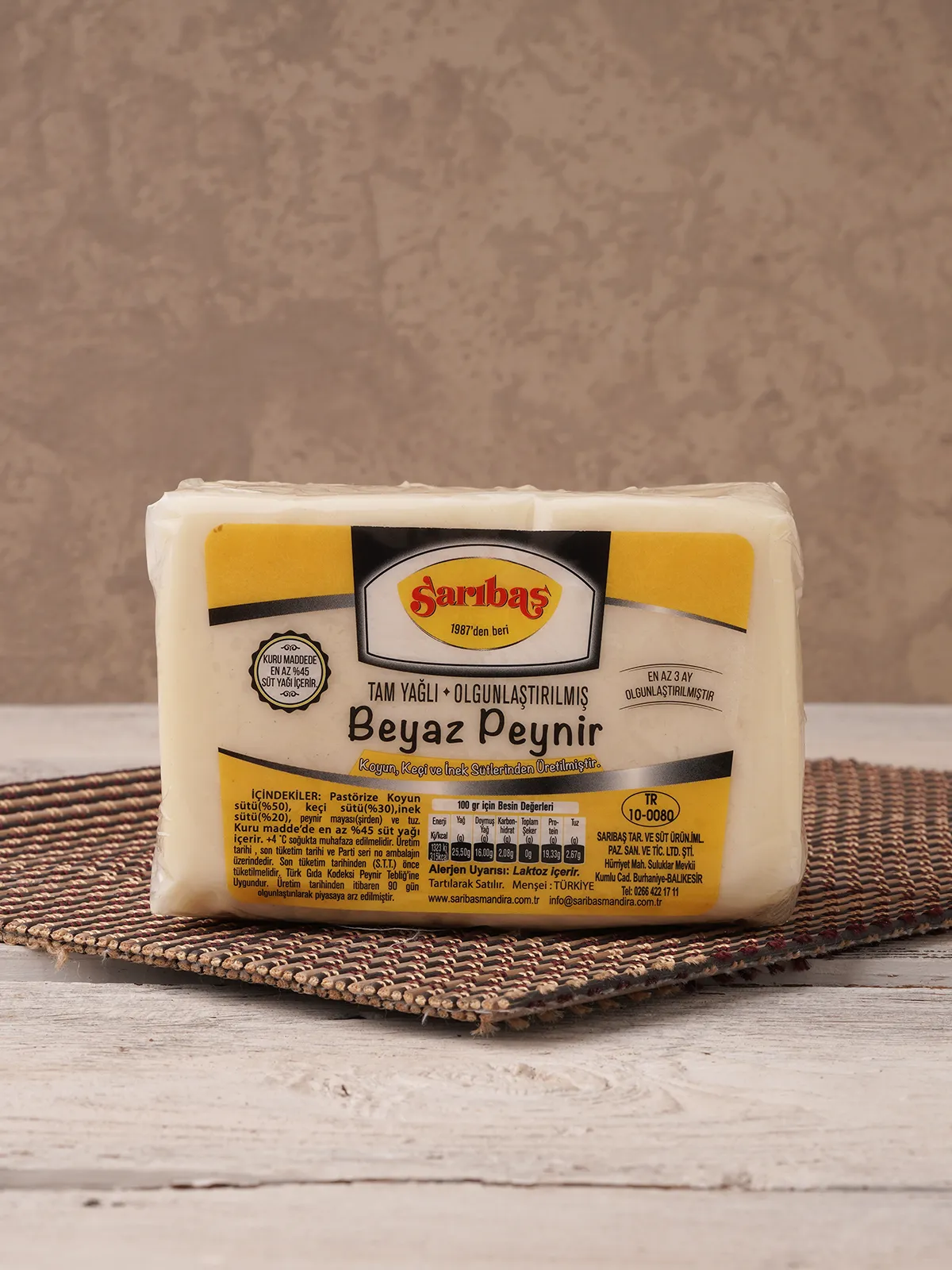 Tam Yağlı Olgunlatırılmış Koyun Beyaz Peynir 1 kg