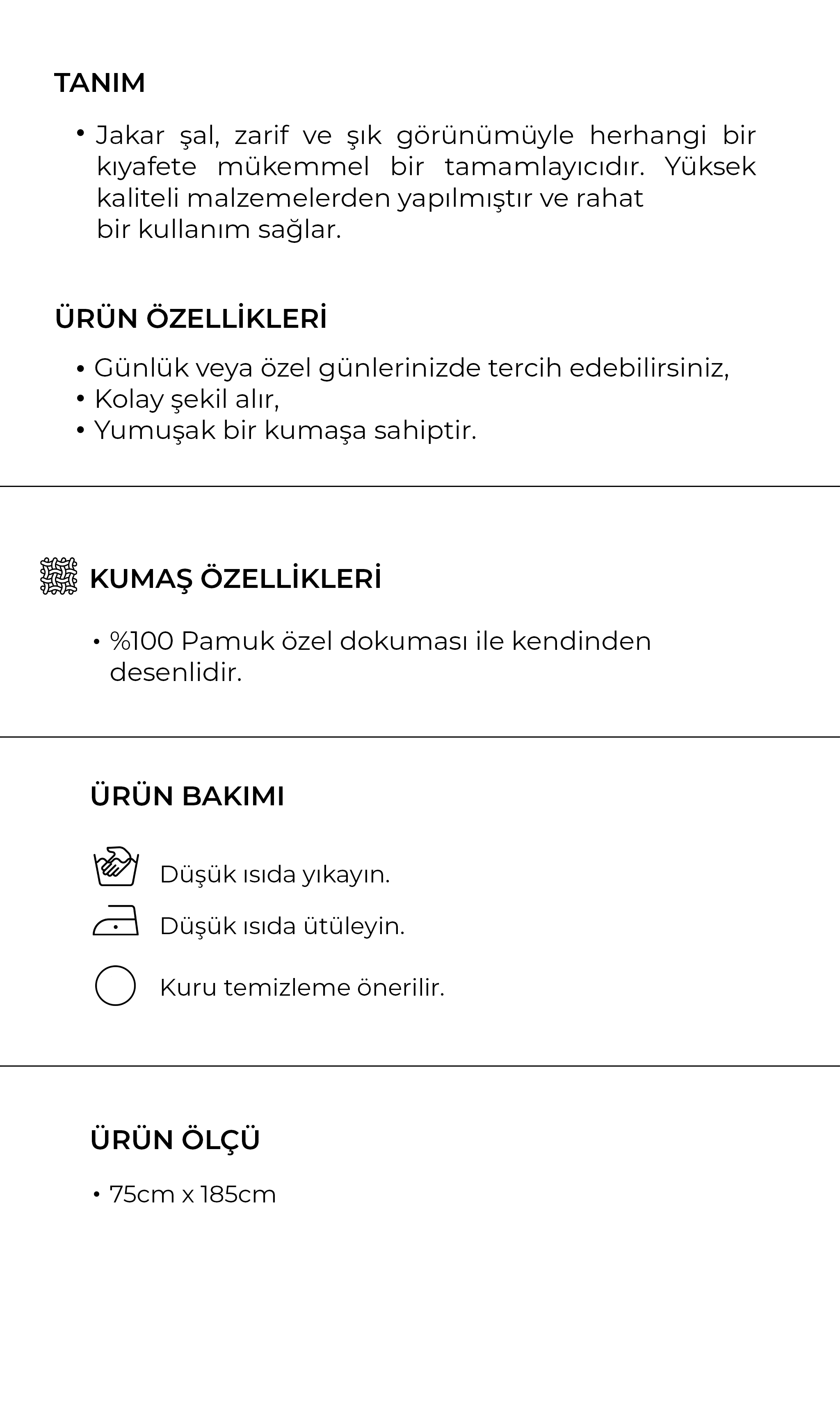 Ürün Özellikleri