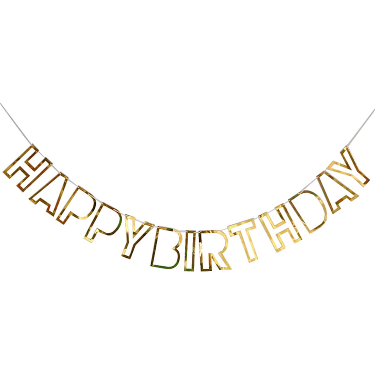 3D ROSE GOLD HAPPY BİRTHDAY BANNER