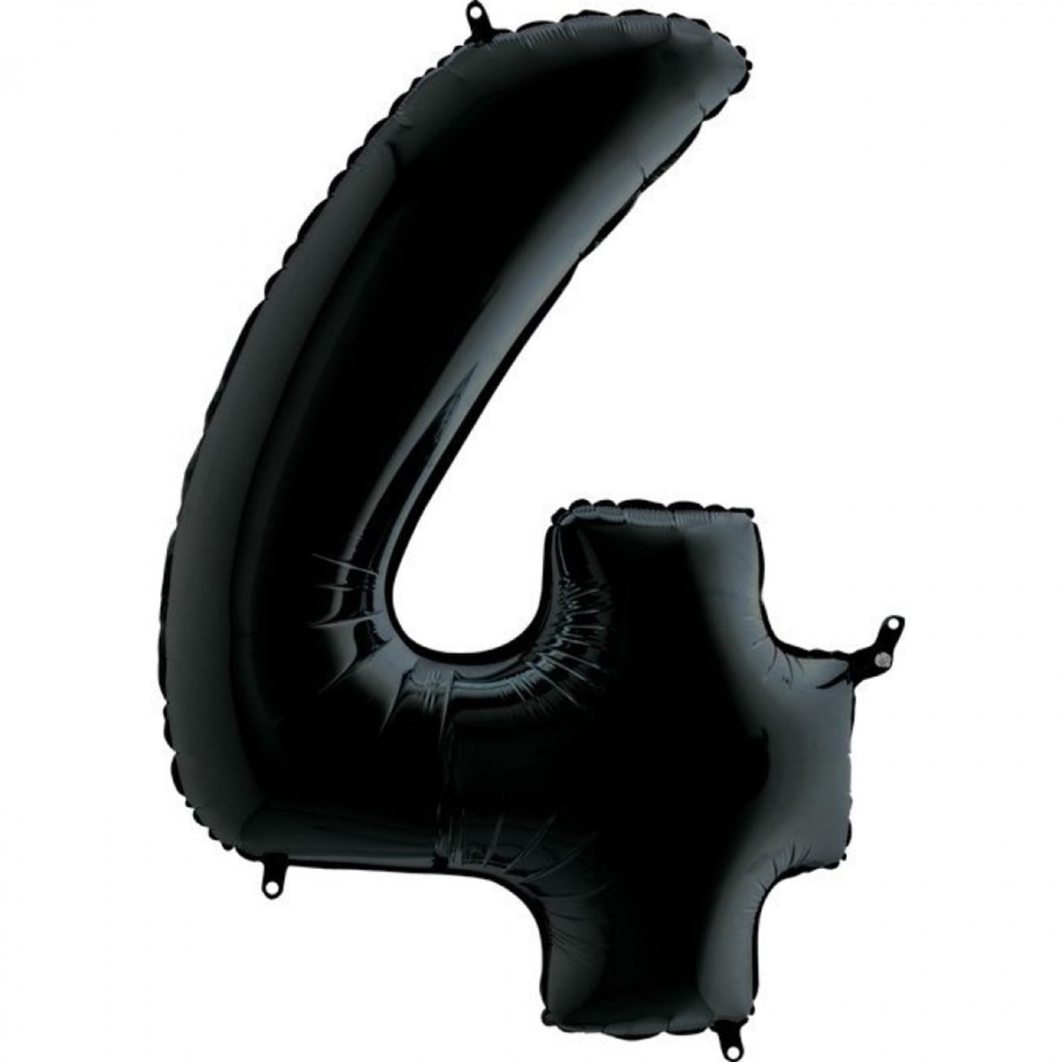 4 SİYAH RAKAM BALON (100 CM)