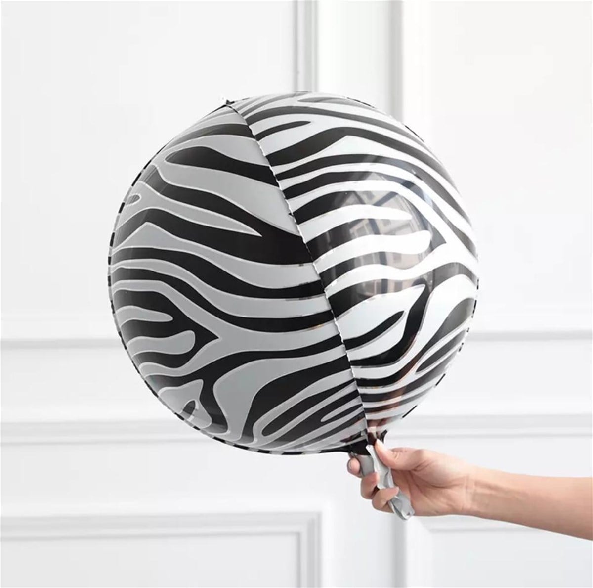 4D KÜRE ZEBRA FOLYO BALON (ADET)