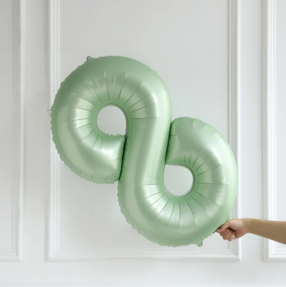 8 ZEYTİN YEŞİLİ RAKAM BALON (66 CM)