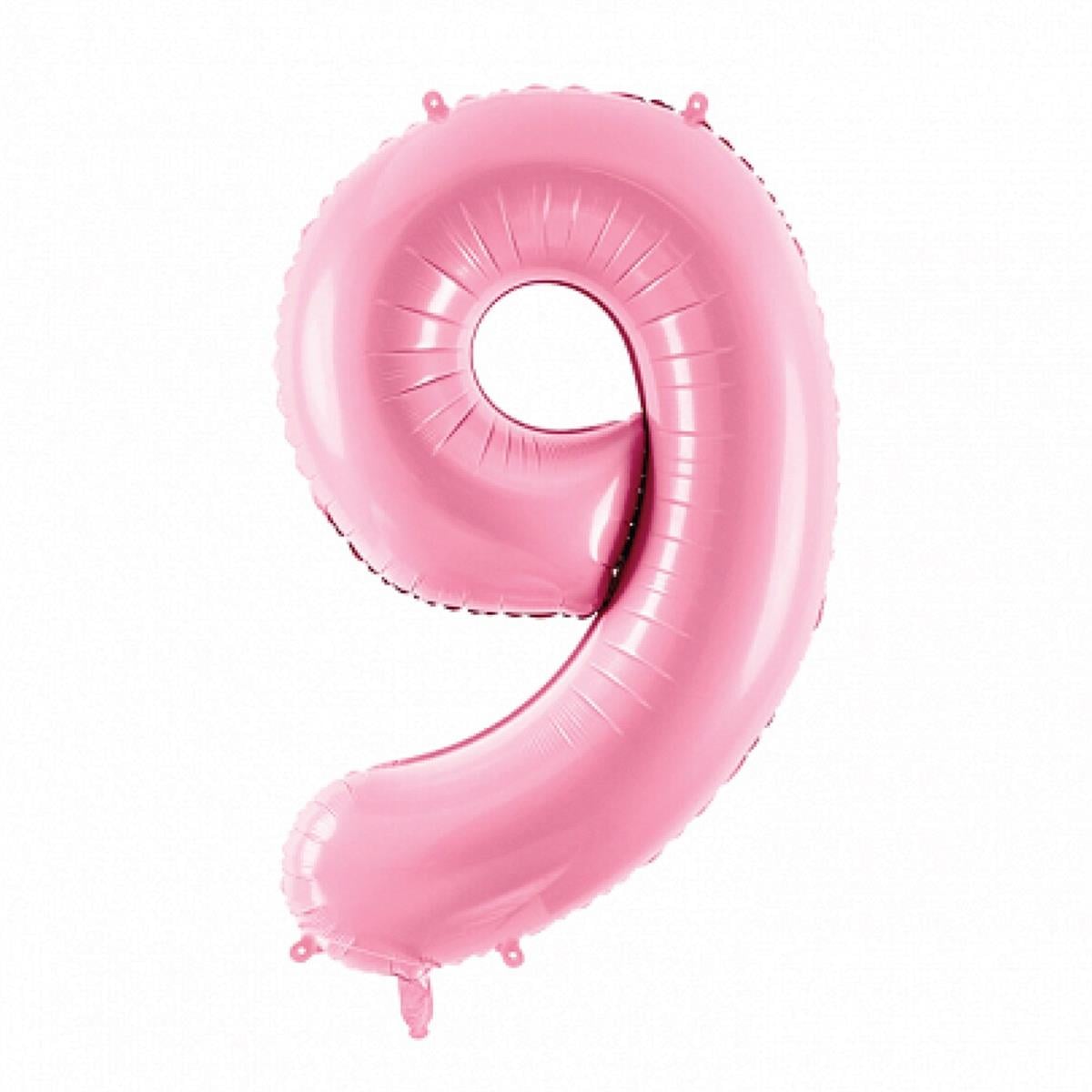 9 PEMBE RAKAM BALON (100 CM)