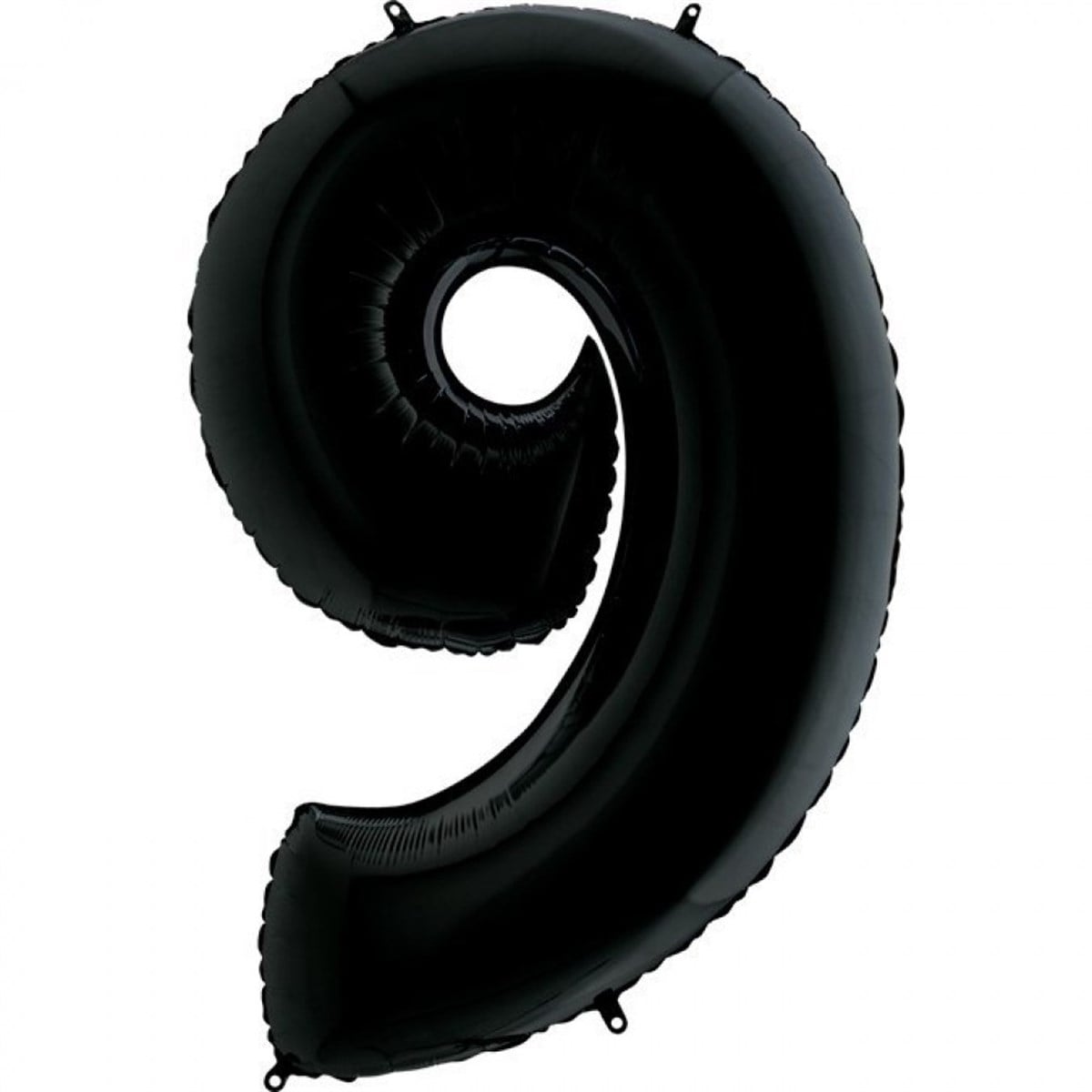9 SİYAH RAKAM BALON (100 CM)