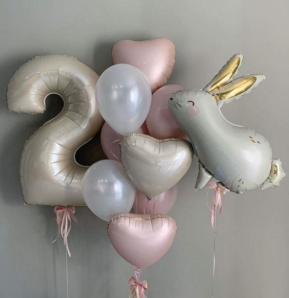 Altın Tavşan Balon Buketi