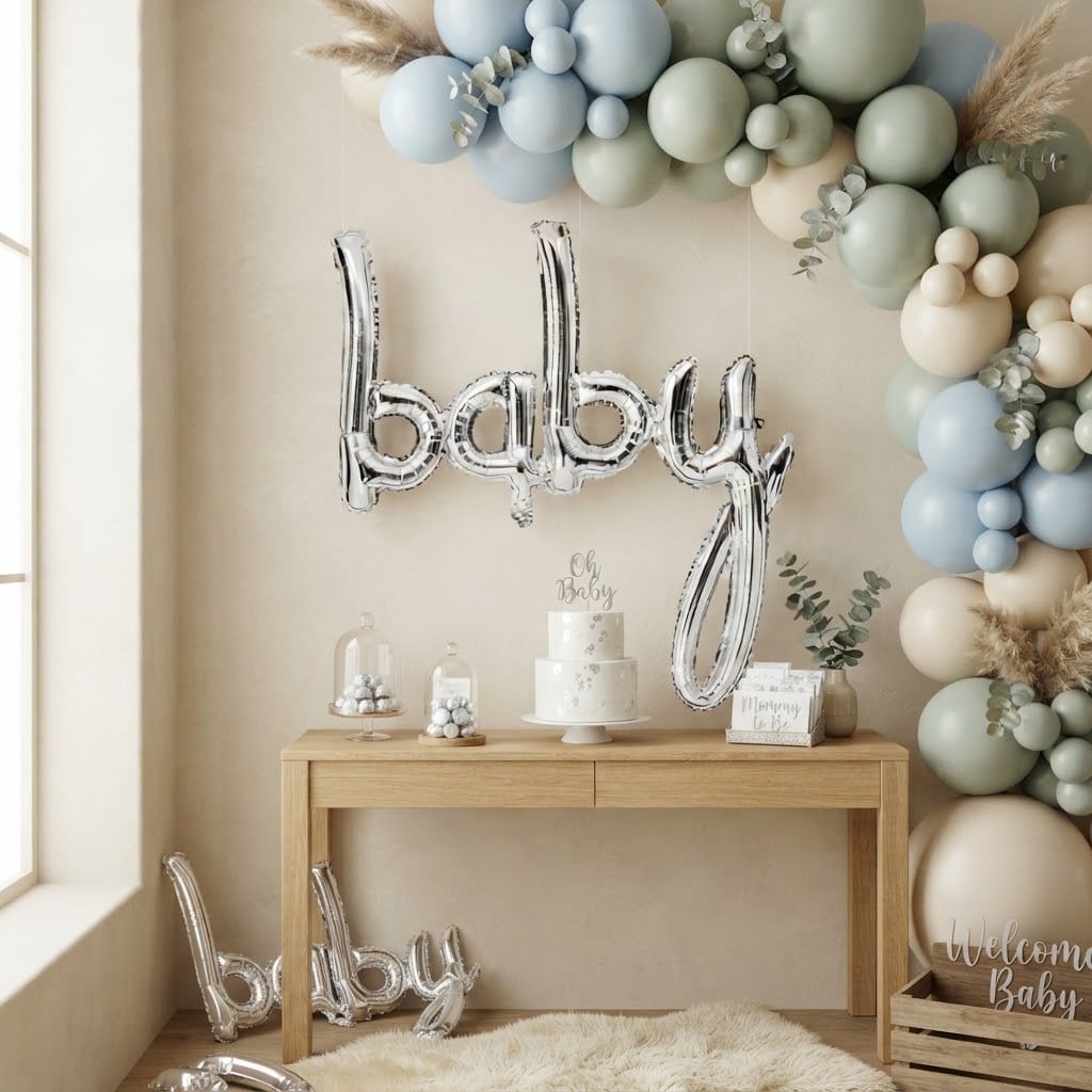 Baby Gümüş Folyo Balon 