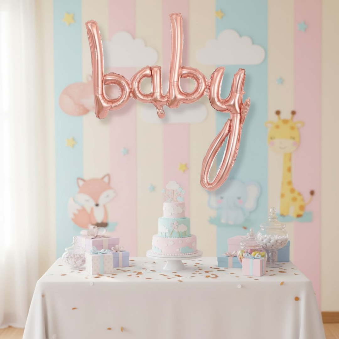BABY ROSE GOLD FOLYO BALON