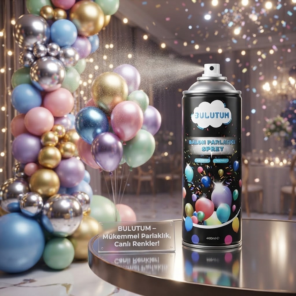 Balon Parlatıcı Sprey