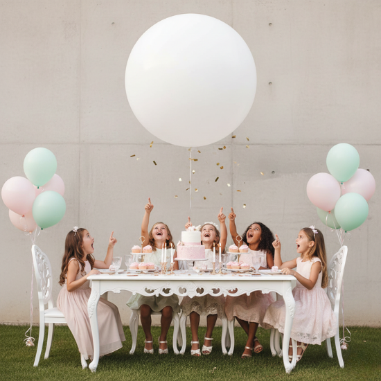 BEYAZ JUMBO BALON (18 İNÇ)