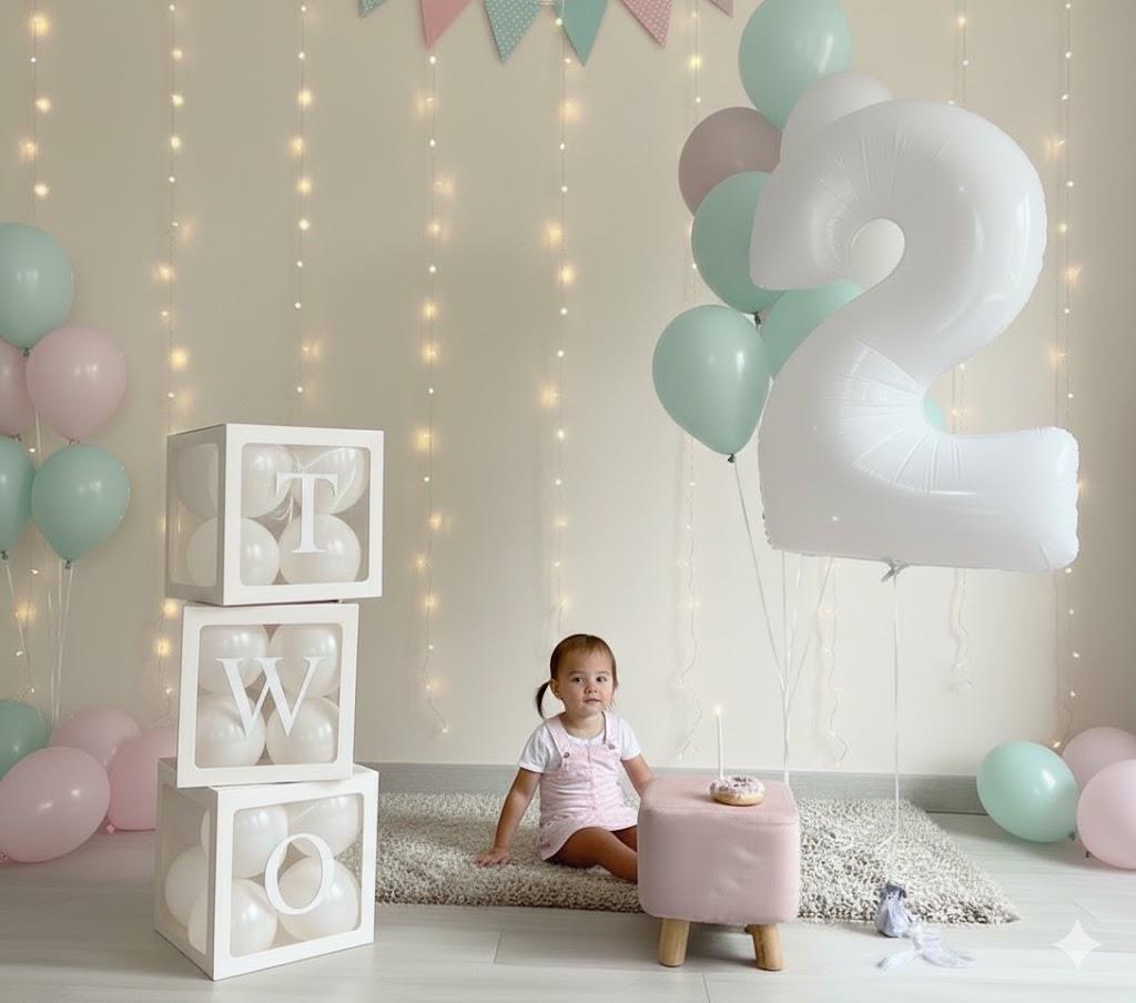 Beyaz Rakam Balon Konsepti