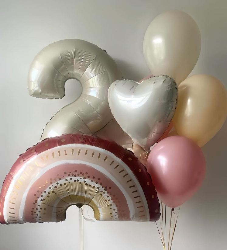 Boho Gökkuşağı Folyo Balon Seti