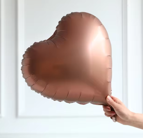 ÇİKOLOTA MAT KALP FOLYO BALON