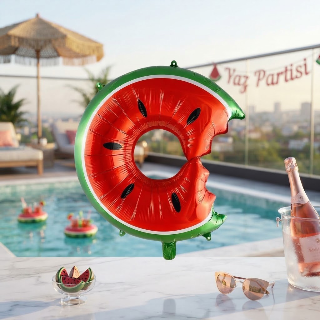 Donut Karpuz Folyo Balon 