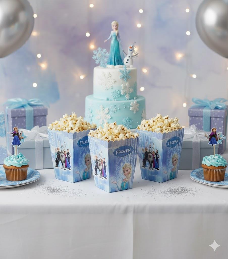 Elsa Frozen Temalı Mısır Kutusu (8 adet)