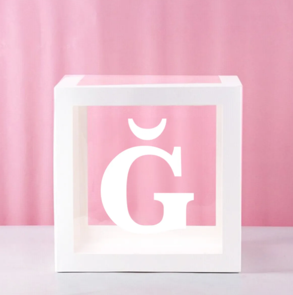 Ğ Beyaz Balon Kutusu 