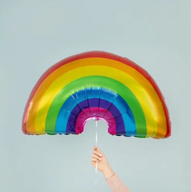 Gökkuşağı Renkli Folyo Balon 