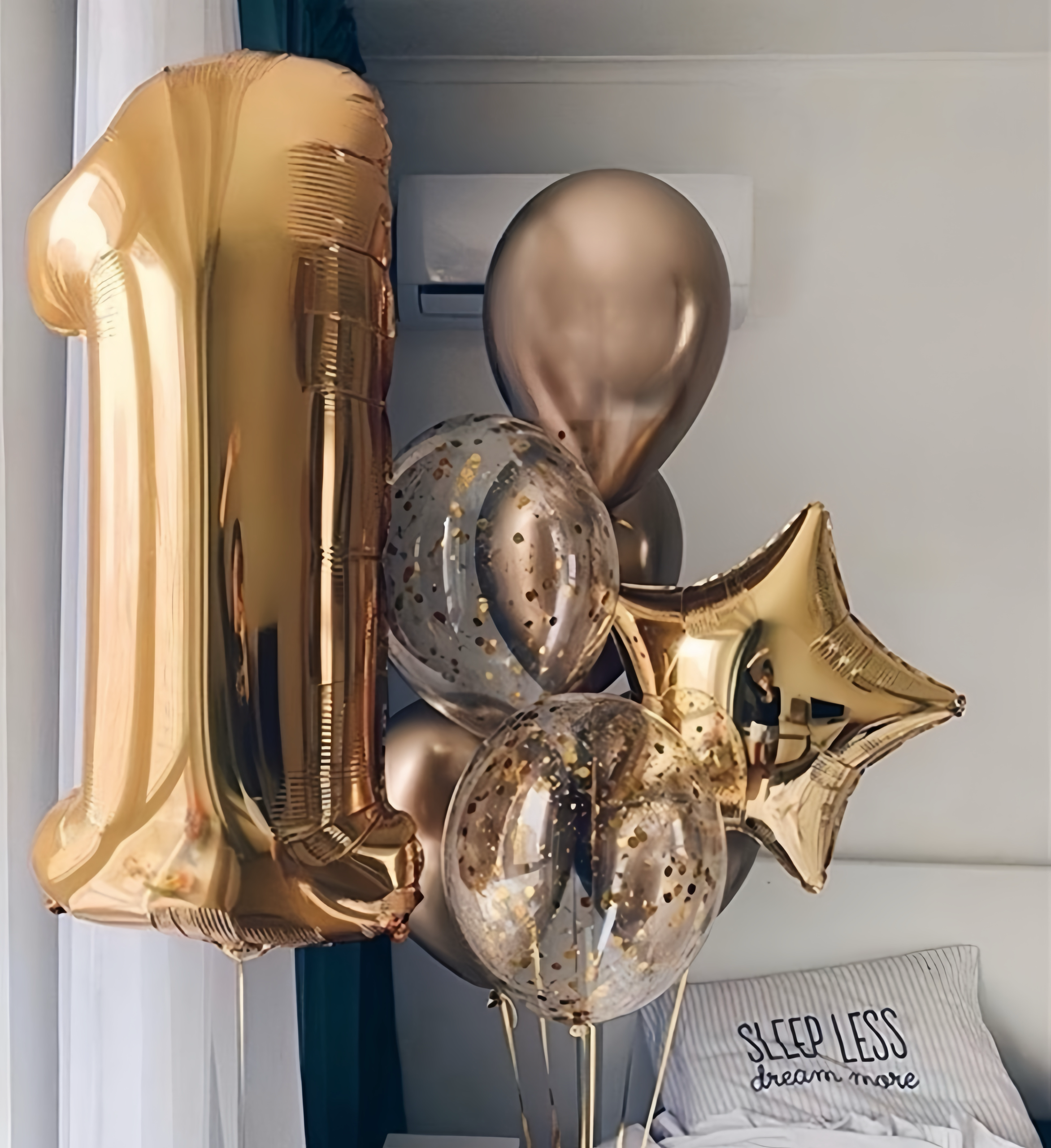 Gold Rakam Balon Demeti