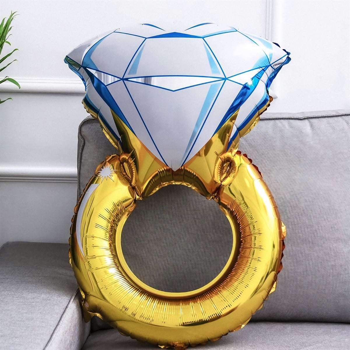 GOLD TEK TAŞ FOLYO BALON